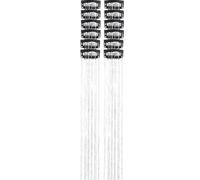 Extension per capelli con clip, 12 pezzi, con glitter, accessorio da 50 cm
