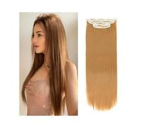 Extension per capelli con clip 4 pezzi/set 24" pezzo di capelli lunghi lisci e spessi clip di capelli sintetici nelle estensioni dei capelli for le donne 180g estensioni dei capelli sintetici a testa