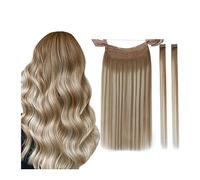 Extension per capelli con clip Clip nelle estensioni dei capelli veri capelli umani, morbide estensioni dei capelli umani fatti a mano naturali for le donne, clip di capelli umani lisci lunghi nell'es