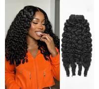 Extension per capelli con clip in capelli veri umani, 8 pezzi 120g,20inch | Extension di capelli umani Remy birmani ricci invisibili senza cuciture, facili da acconciare, senza nodi e senza caduta