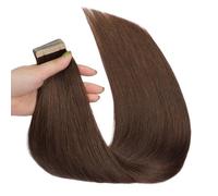 Extension per capelli con nastro adesivo, 20 pezzi, 50 g, semipermanenti, pre-nastrate, doppie facce, in PU, per donne alla moda(#2,14in-35cm)