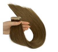 Extension per capelli con nastro adesivo, 20 pezzi, 50 g, semipermanenti, pre-nastrate, doppie facce, in PU, per donne alla moda(#8,18in-45cm)