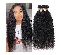 Extension per Capelli Fasci di capelli umani ad onda d'acqua 12A Tessuto di capelli umani brasiliani 1/3/4PC Capelli ricci neri naturali 100 g/pz Estensioni dei capelli vergini Naturale Extension per