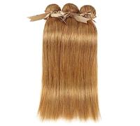Extension per Capelli Fasci di capelli umani Estensioni del tessuto dei capelli lisci naturali brasiliani di Remy Biondi da 8 a 26 pollici Estensione dei capelli Extension per Treccine(18inches)