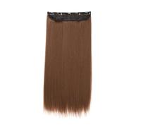 Extension per capelli lisci da 50 cm, con 5 clip, fibra opaca ad alta temperatura, 23 opzioni di colore, leggere e grovigli