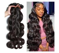 Extension per Capelli Onda sciolta del corpo 8/40 pollici 1/3/4 fasci fasci di capelli umani estensioni dei capelli umani di Remy brasiliani intrecciati for donna nera Extension per Treccine(1PCS 36in