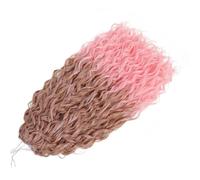 Extension Per Capelli Ricci Ondulati E Ondulati Con Treccia Sintetica Effetto Ombre Biondo.s T30-Pink 22 Inch 4pcs