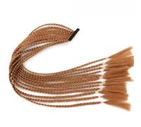 Extension per capelli sintetici colorati intrecciati con coda di cavallo, trecce color arcobaleno, coda di cavallo con elastico, treccia per ragazze-Q37-30-24 pollici