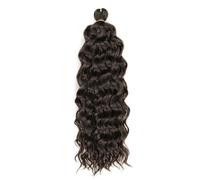 Extension Per Capelli Sintetici Naturali Intrecciati A Treccia All'uncinetto Con Riccioli Ondulati 4 18 Inch 3Pcs