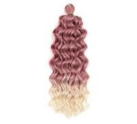 Extension Per Capelli Sintetici Naturali Intrecciati A Treccia All'uncinetto Con Riccioli Ondulati T530-613 18 Inch 3Pcs
