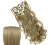 Extension per capelli sintetici resistenti al calore, 7 pezzi/set, 25H613, ondulati, 20 pollici