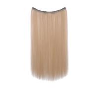 Extension per capelli umani Clip INS - Capelli umani dritti | Elegante parrucca invisibile per prestazioni, 20 pollici lunghi e dritti, clip di estensione in doppia Real Re