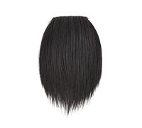 Extension per capelli umani con clip, corte e lisce, a doppia trama, monopezzo, per capelli diradati, forcina invisibile per donne,6