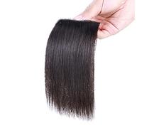 Extension per capelli, veri capelli umani, pezzi di capelli corti, extension con clip, topper per capelli diradati, pezzi di capelli corti e lisci da donna,Natural Black-8