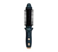 Extension per capelli veri con clip nera senza fili, spazzola per capelli veri da donna, pettine per acconciatura con spazzola per bigodini e cilindro in ceramica di tormalina, spazzola per capelli