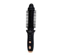 Extension per capelli veri con clip nera senza fili, spazzola per capelli veri da donna, pettine per acconciatura con spazzola per bigodini e cilindro in ceramica di tormalina, spazzola per capelli