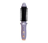 Extension per capelli veri con clip nera senza fili, spazzola per capelli veri da donna, pettine per acconciatura con spazzola per bigodini e cilindro in ceramica di tormalina, spazzola per capelli