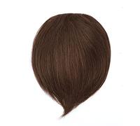 Extension per capelli veri con clip, pezzi di capelli singoli per capelli diradati, extension per capelli neri invisibili naturali regolabili per donne.,Light Brown-10