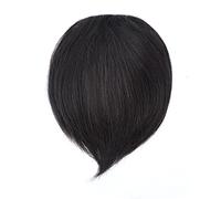 Extension per capelli veri con clip, pezzi di capelli singoli per capelli diradati, extension per capelli neri invisibili naturali regolabili per donne.,Natural Black-10