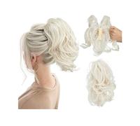 Extension per Chignon Clip sintetica for artigli fai da te nelle estensioni dei capelli coda di cavallo Parrucchino Chignon finto Nero Biondo Capelli naturali Falso codino for le donne Chignon Capelli