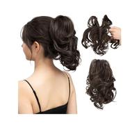 Extension per Chignon Clip sintetica for artigli fai da te nelle estensioni dei capelli coda di cavallo Parrucchino Chignon finto Nero Biondo Capelli naturali Falso codino for le donne Chignon Capelli