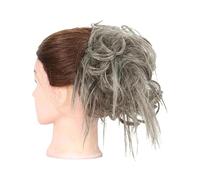Extension per Chignon Parrucca da donna multicolore naturale soffice e squisita moda strumento for il trucco parrucca treccia coda di cavallo finta ad alta temperatura for la casa Chignon Capelli(Grij
