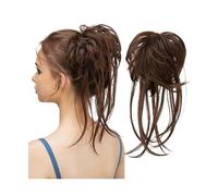 Extension per Chignon Postino for capelli ricci elastici sintetici giornalieri Scrunchie Nero Biondo Marrone Capelli finti naturali Fascia for chignon Updo Ciambella Chignon Capelli(8B)