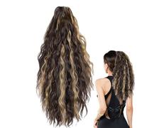 Extension Per Coda Di Cavallo - Pezzi Di Codino Ondulato Con Pinza Di Artiglio | Fetta Di Capelli Naturale E Lunghi,Per Donne Costume Cosplay Festa Viaggio Quotidiano Riunione Performance