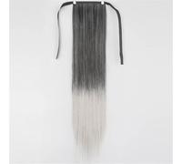 Extension Per Coda Di Cavallo Sintetica Lunga E Liscia Da Donna - Parrucca Avvolgente Da 56 E 86 Cm