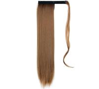 Extension Per Coda Di Cavallo Sintetica Lunga E Liscia Da Donna - Parrucca Avvolgente Da 56 E 86 Cm