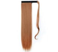 Extension Per Coda Di Cavallo Sintetica Lunga E Liscia Da Donna - Parrucca Avvolgente Da 56 E 86 Cm