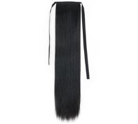 Extension Per Coda Di Cavallo Sintetica Lunga E Liscia Da Donna - Parrucca Avvolgente Da 56 E 86 Cm