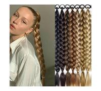 Extension per coda di cavallo Trecce lunghe a coda di cavallo Fascia for coda di cavallo Fascia elastica Lunghezza capelli sintetici for uso quotidiano Accessori for capelli da festa Capelli finti(Gol