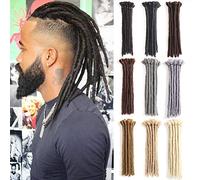 Extension rasta da 30 cm, per capelli da uomo, confezione da 10 pezzi, rasta sintetici fatti a mano, per acconciature in stile Hip-hop e reggae dalla cultura Maya