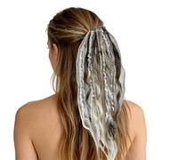 Extension treccia per coda di cavallo - codino boho con estensioni di rastas - Realistico per donne ragazze cosplay festa viaggio quotidiano riunione costume performance