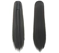 Extension Women's Claw Clip on Ponytail Hair Extension Long Straight Hair Synthetic Hairpiece Fiber(Color5)