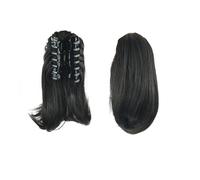 Extension Women's Short Straight Claw Clip On Ponytail Hair Extension Natural Pony Tail Hair Synthetic Hairpiece(Color7)
