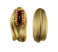 Extension Women's Short Straight Claw Clip On Ponytail Hair Extension Natural Pony Tail Hair Synthetic Hairpiece(Color3)