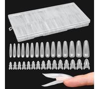 Extensions d'Ongles - Outils de Manucure Sandwich Transparents 180 Pièces e Complète | ngles Coffi Voyage lon Spa Mari