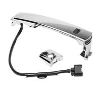 Exterior Door Handle Chrome Front Left Driver Side with Keyhole- Compatible with Nissan Vehicles - 2010, 2011, 2012, 2013 Rogue - Replaces 80640CZ31B, 80640-CZ31A, 80645-CA000 - Smart Entry Keyless