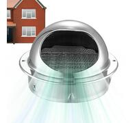 Exterior Wall Ventilaťion Cap - Thickened 304 Stainless Steel Vëntilation Čap and Outdoor Windproof Cover | Arched Ventilation Hood and Exhaust Cōver for HVAC Systems | Heavy Duty Weather