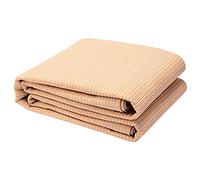 Exterior Windows Shade Cover, Beige HDPE Shade Cloth Breathable Mesh Fabric With Grommets And 5m Rope, 90% Sunblock Shade Netting(2mx4m/6ftx13ft)