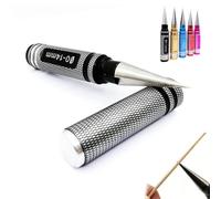 Exteriorm Multipurpose Manual Hole Punch, DIY Punchs Polishing Grinder Tool, Steel Metal Universal 0-14mm Hole Puncher Reamer, for Leather, Crafts, Metal, Plastic (Black)