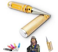 Exteriorm-U Hole Punch, Multipurpose Manual Hole Punch, Aluminum Alloy Universal 0-14mm DIY Polishing Grinder Tool, for DIY Enthusiasts, Worker (Yellow)