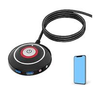 External PC Powerr Button - 1.6M PC Powerr Extension switchh | Desktop PC Case Powerr Reset switchh | External Remote Case Motherboard/Off Button With Two USB And Audio Ports 5.2ft For Computer