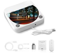 External Portable CD Player for Car, Plug and Play Car CD Player with USB Port AUX Port, Universal USB Player for Vehicle, Laptop, TV, Computer, for Android 4.4 and Above Navigation