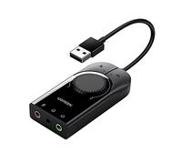 External Sound Card Ugreen CM129 USB 15cm Black