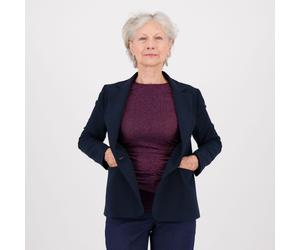 Extesa Giacca in twill con viscosa Tasche a filetto Linea sciancrata