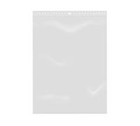 Extiff Lotto di 100 Sacchetti Trasparenti con Chiusura a Zip - Plastica Alimentare (18 x 25 cm)