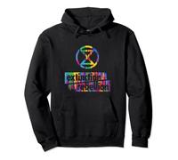 Extinction Rebellion Logo arcobaleno Rebel For Life multicolore Felpa con Cappuccio